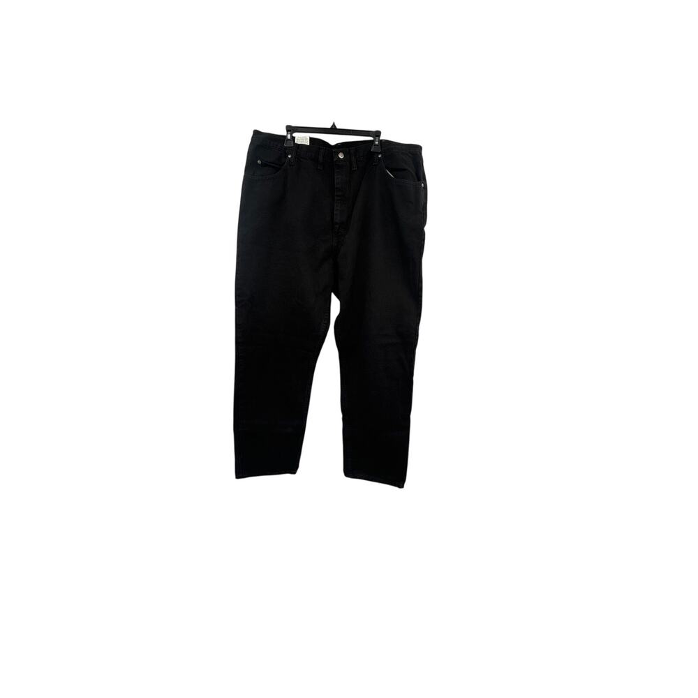 NWT Wrangler Relaxed Fit 5 Star Premium Denim Black Jeans Size 44X32 Western